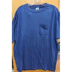 Vintage 90's Columbia‎ Sportswear T-Shirt PURPLE Photos Blue XL Made In USA